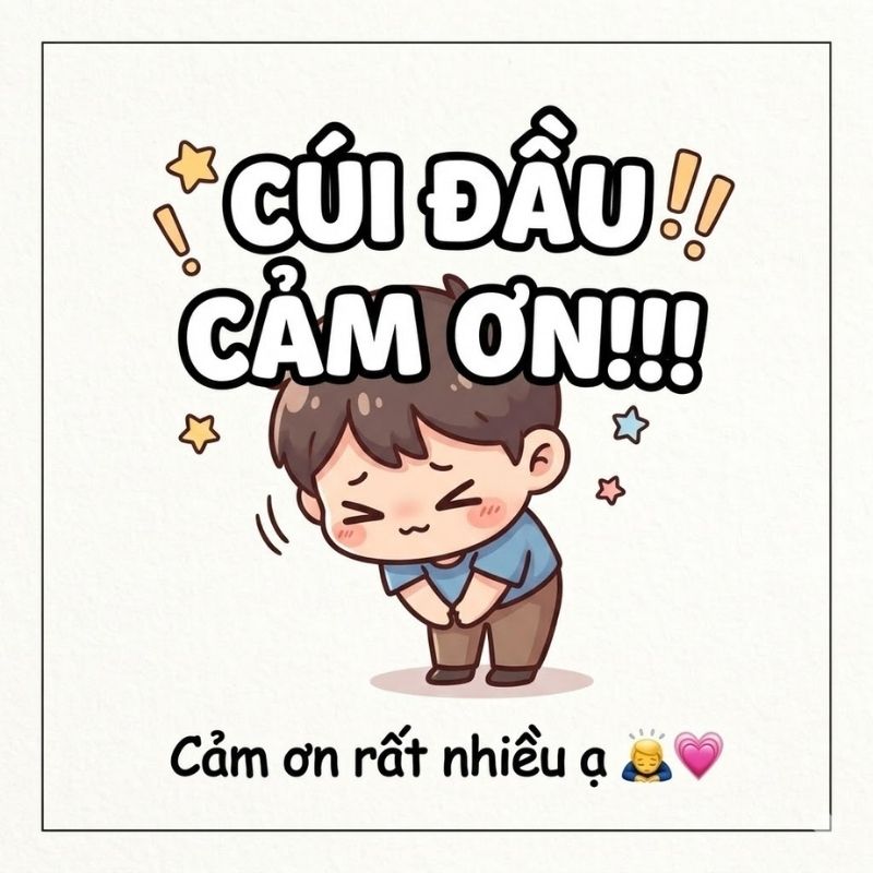 Meme cúi đầu cảm ơn - 1