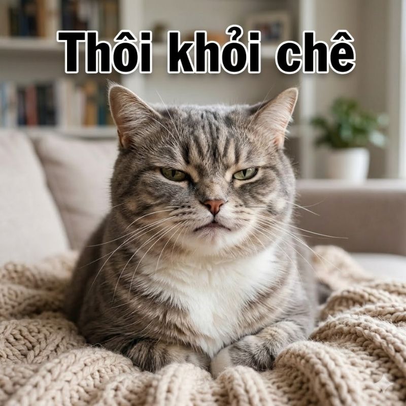 Meme mèo chê dễ thương - 6