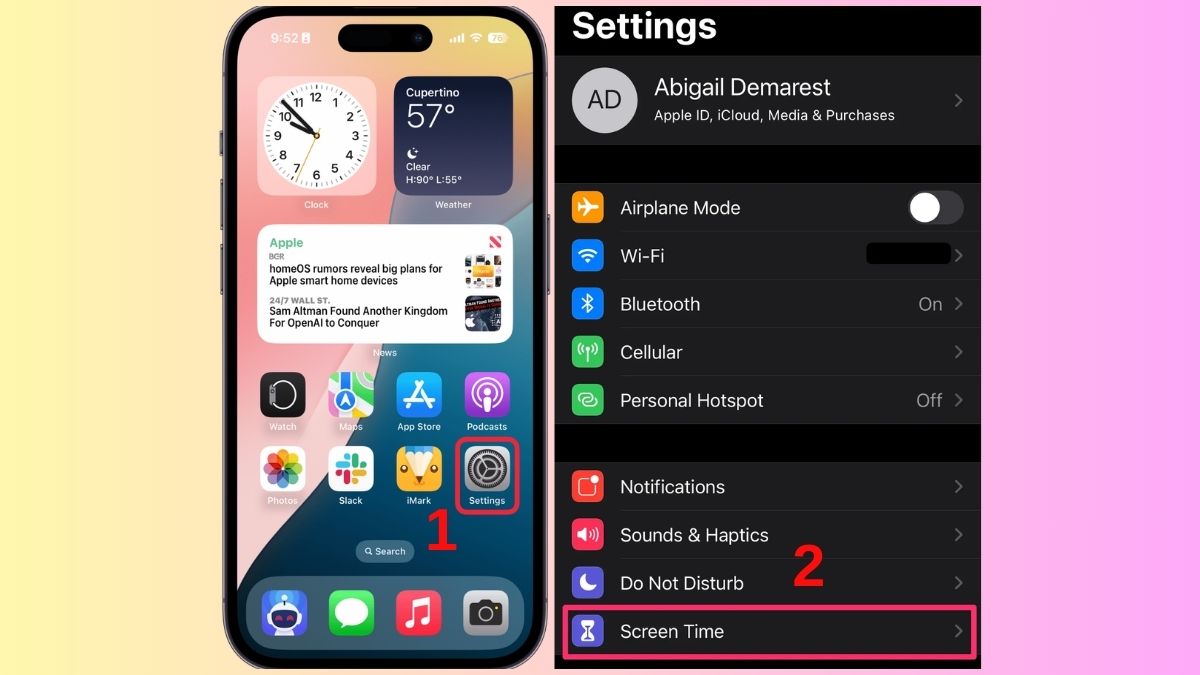 Cách tắt tính năng mua In-app - bước 1