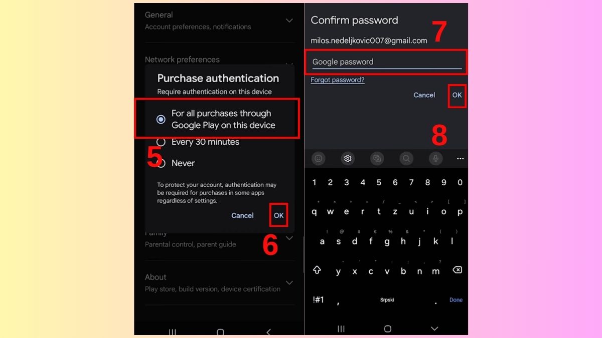 Cách bật tính năng mua In-app - bước 3