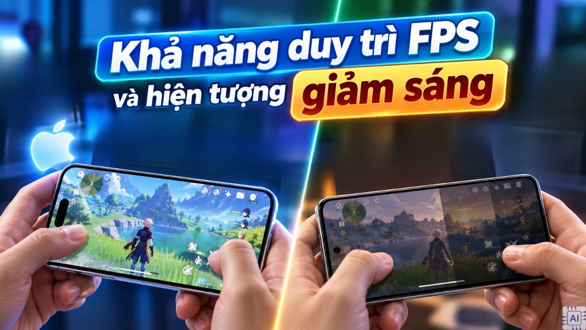 So sánh đặc điểm hiệu năng iOS và Android khi chơi game - khả năng duy trì FPS