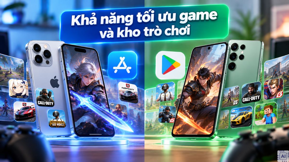 So sánh đặc điểm hiệu năng iOS và Android khi chơi game - khả năng tối ưu game