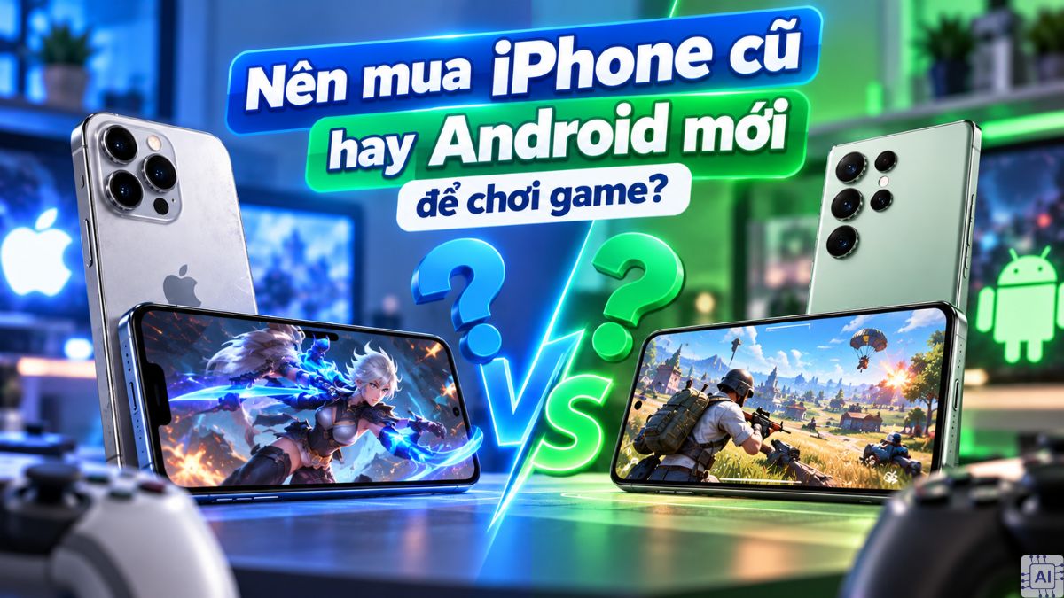 Nên mua iPhone cũ hay Android mới để chơi game?