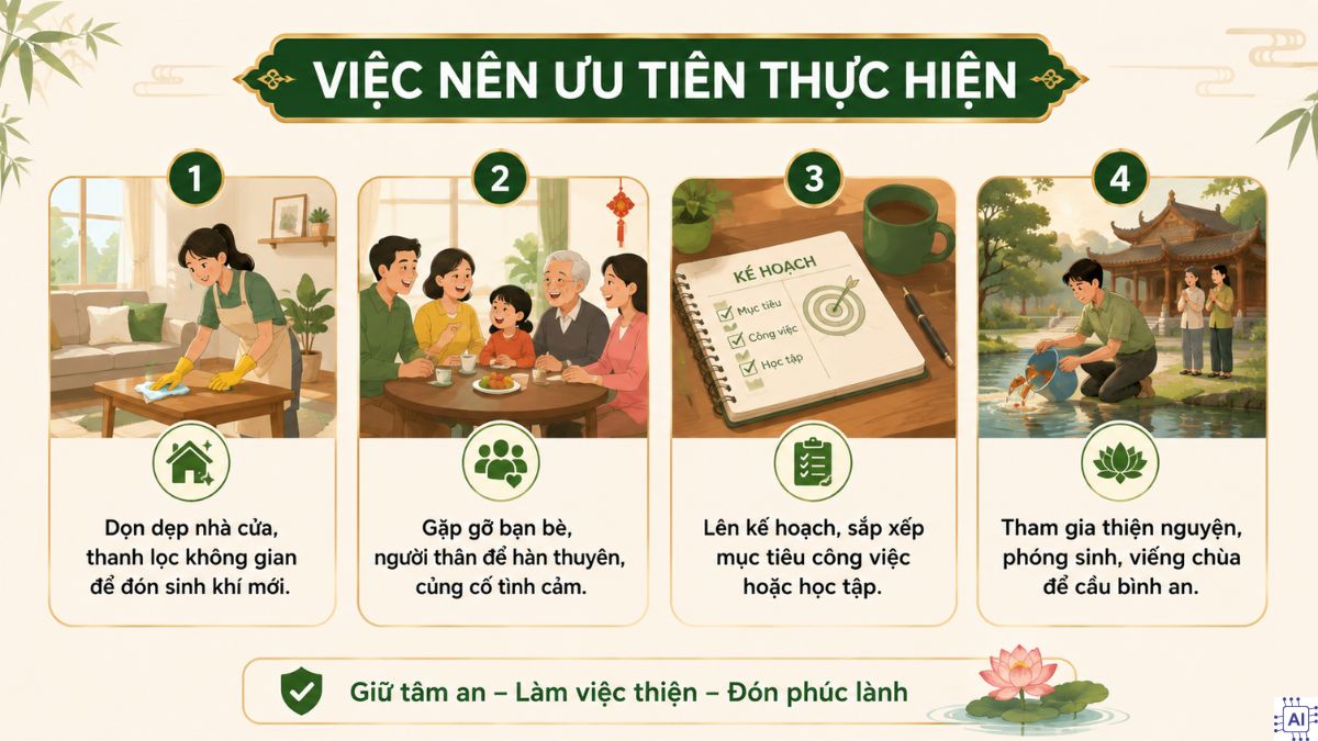 Việc nên làm và đại kỵ trong ngày 2/9/2026 - việc nen ưu tiên