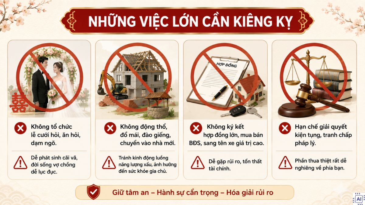 Việc nên làm và đại kỵ trong ngày 2/9/2026 - những việc cần kiêng kị