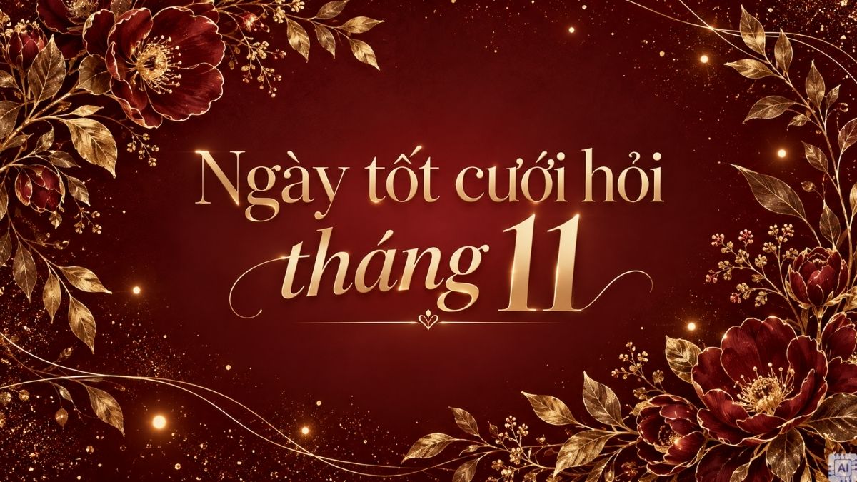 Xem ngày đẹp tháng 11 năm 2026 theo ngày tốt cưới hỏi
