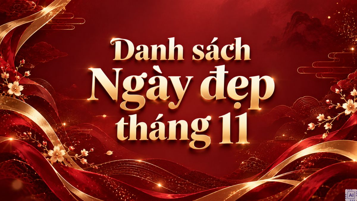 Danh sách Ngày đẹp tháng 11 năm 2026 mọi việc thuận lợi