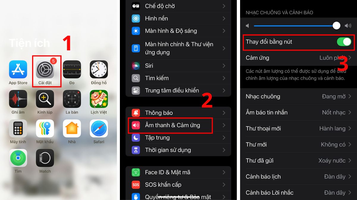 Kiểm tra và cài đặt lại nút âm lượng