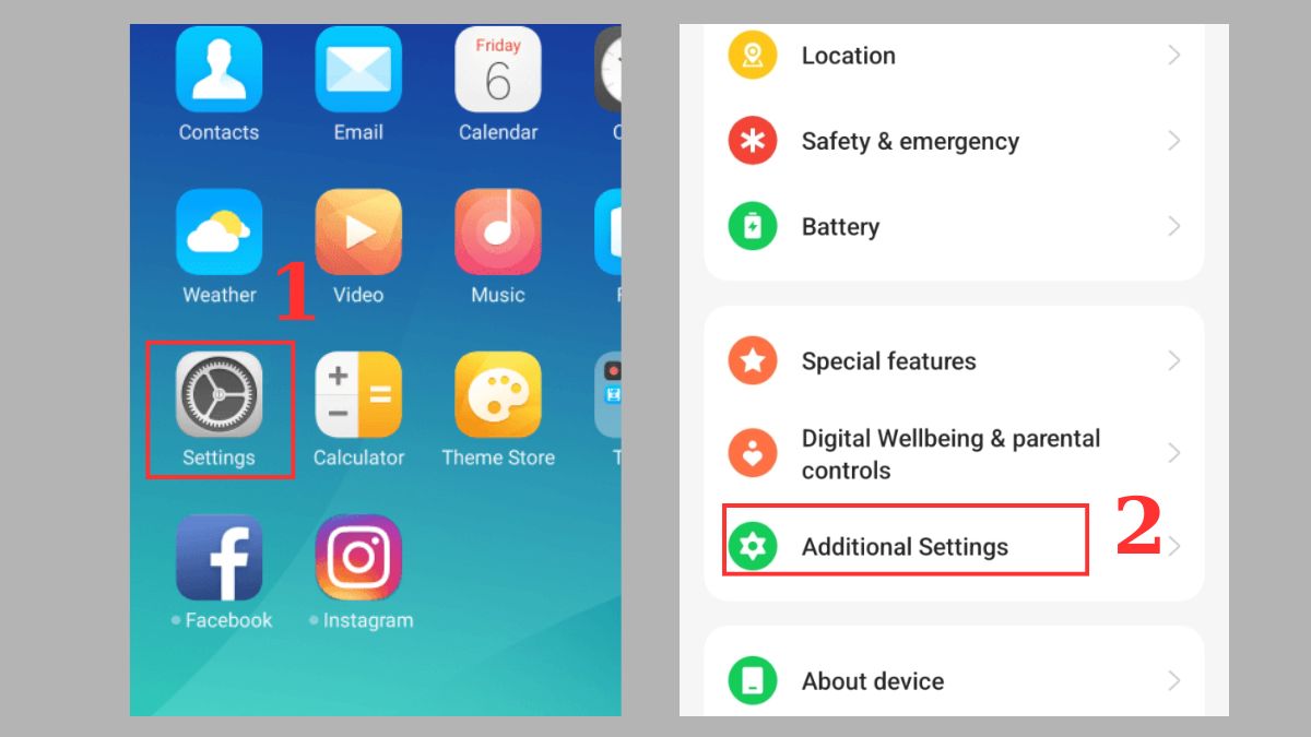 sửa OPPO bị đơ màn hình - khôi phục cài đặt gốc - bước 1