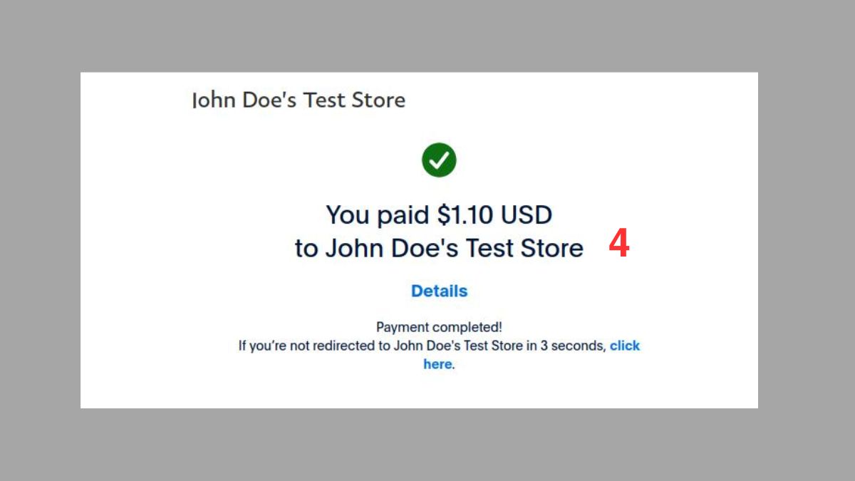 Quy trình thanh toán trên PayPal - bước 3