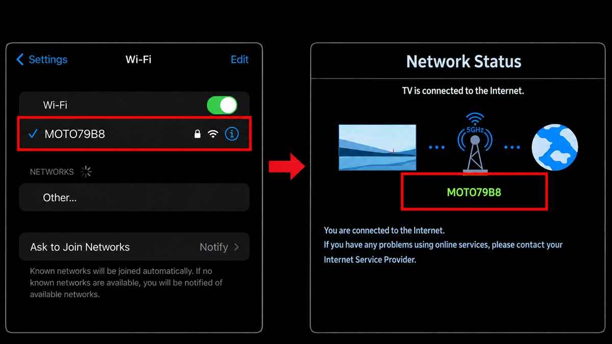 Cách phản chiếu màn hình iPhone lên tivi Samsung không có ứng dụng sử dụng screem mirroring - bước 1
