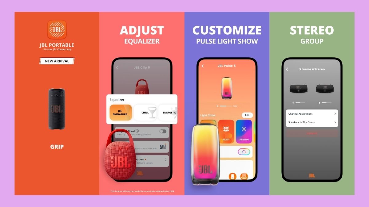 phần mềm kết nối điện thoại với 2 loa Bluetooth - JBL Portable (JBL Connect+) 