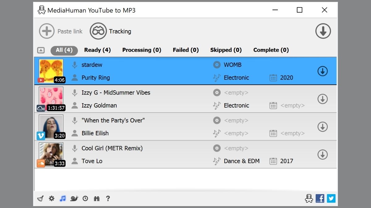 MediaHuman Audio Converter ứng dụng tách nhạc khỏi video