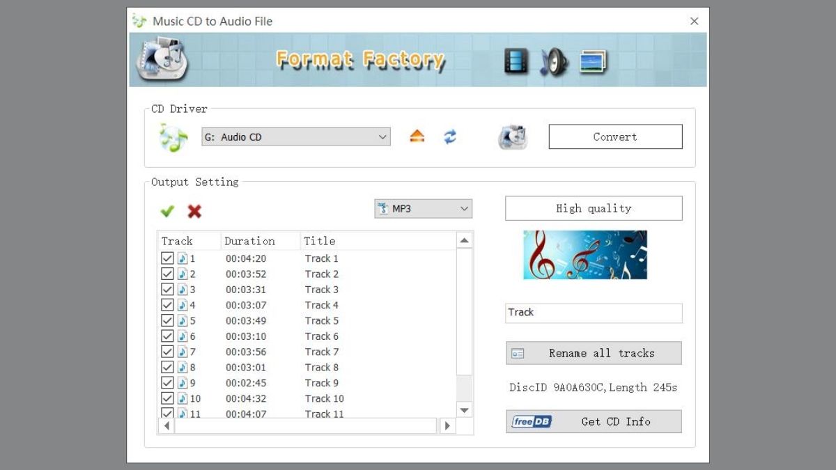 Format Factory phần mềm tách nhạc từ video trên điện thoại