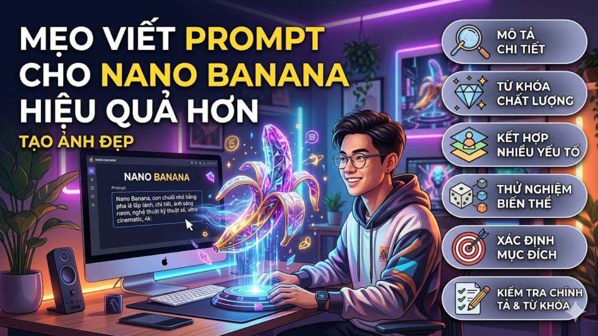 Mẹo viết Prompt cho Nano Banana hiệu quả hơn
