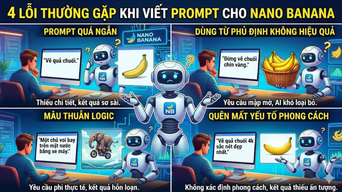 Lỗi thường gặp khi viết Prompt cho Nano Banana