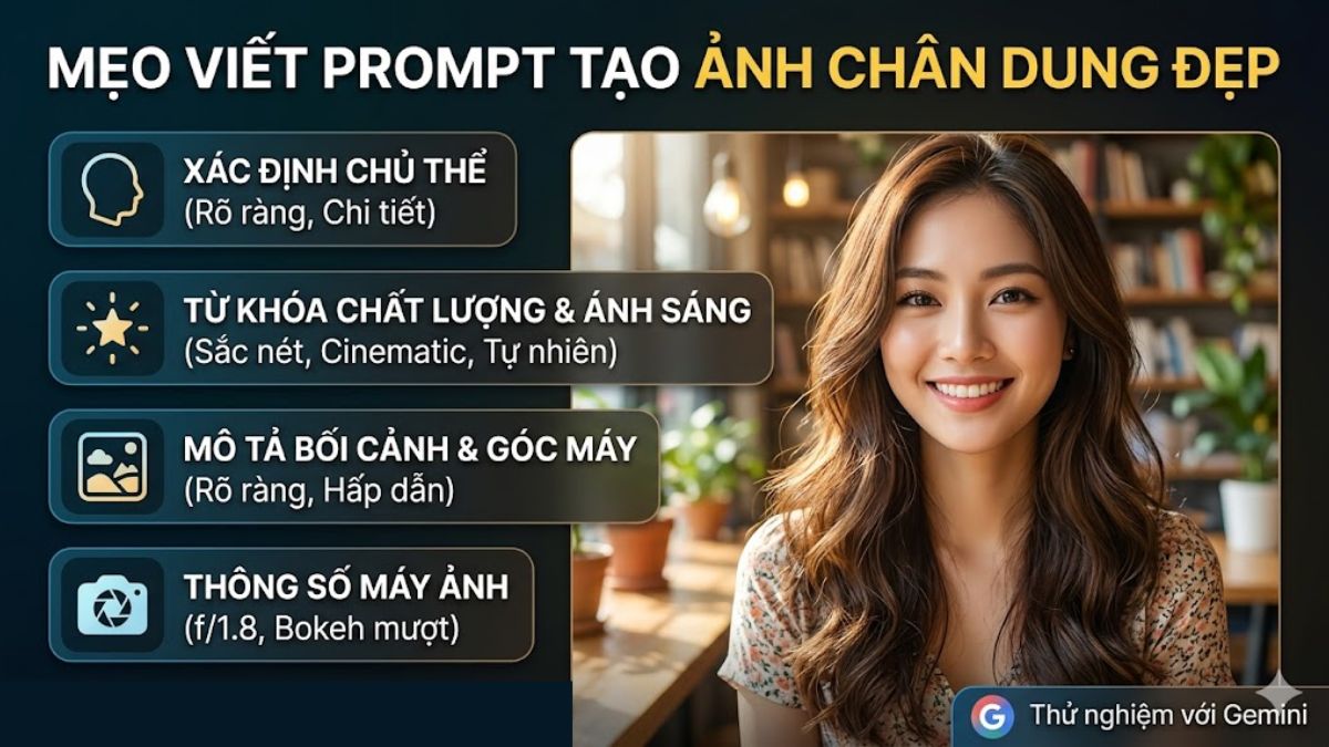Mẹo viết prompt tạo ảnh chân dung đẹp