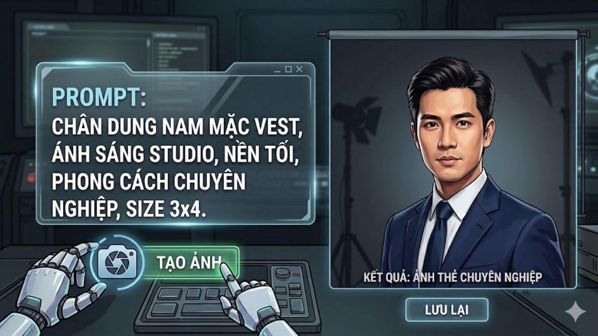 Tổng hợp câu prompt tạo ảnh thẻ hiệu ứng studio từ Gemini 