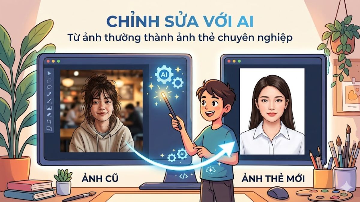 Tổng hợp câu prompt tạo ảnh thẻ bẳng AI từ Gemini 