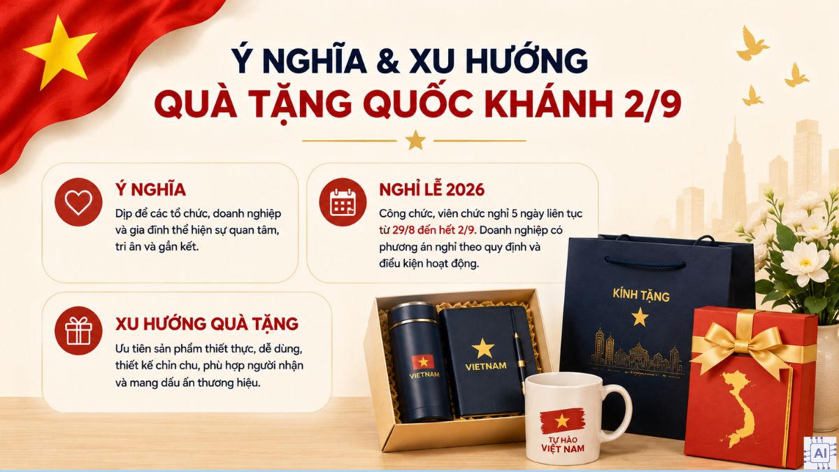 Ý nghĩa và xu hướng quà tặng Quốc khánh 2/9