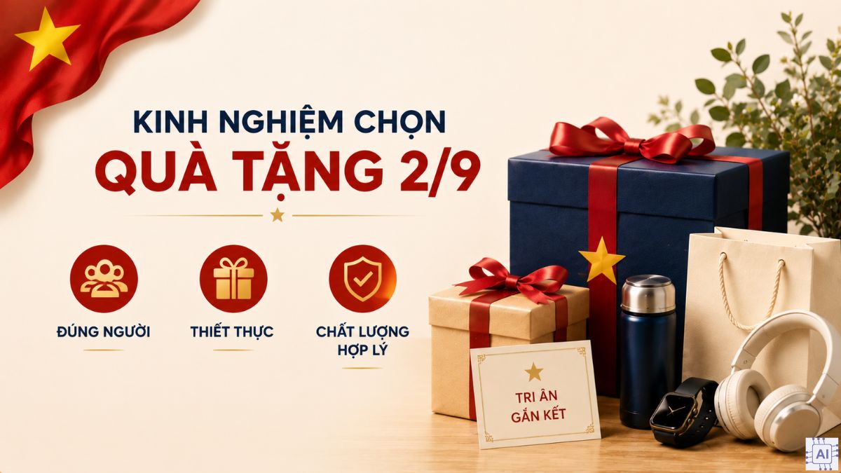 Kinh nghiệm chọn quà tặng 2/9 chất lượng với chi phí hợp lý