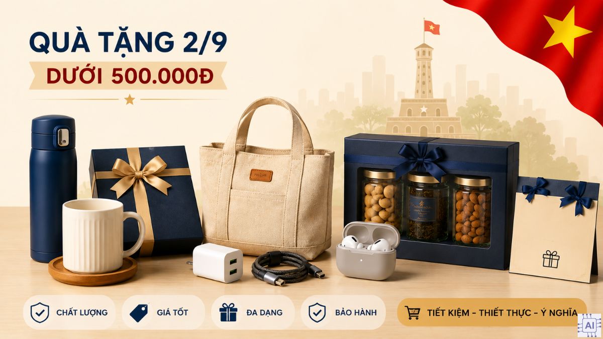 Quà tặng 2/9 dưới 500.000 đồng