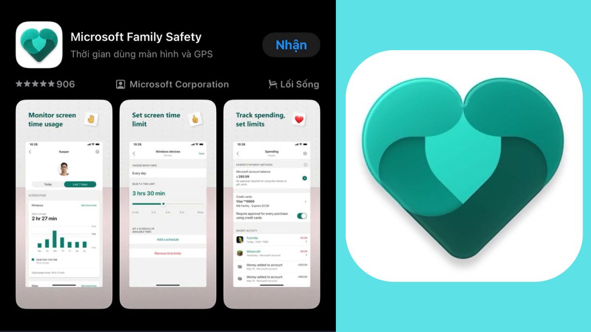 Microsoft Family Safety quản lý điện thoại của con từ xa miễn phí