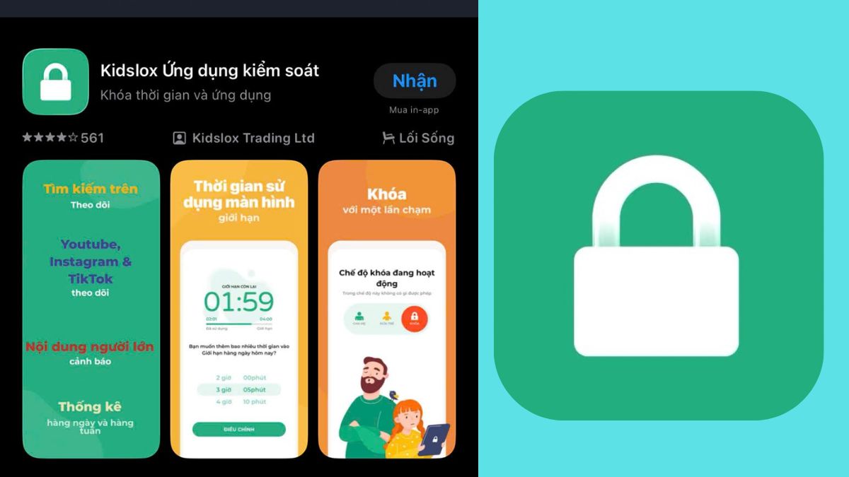 Kidslox app quản lý điện thoại của con từ xa