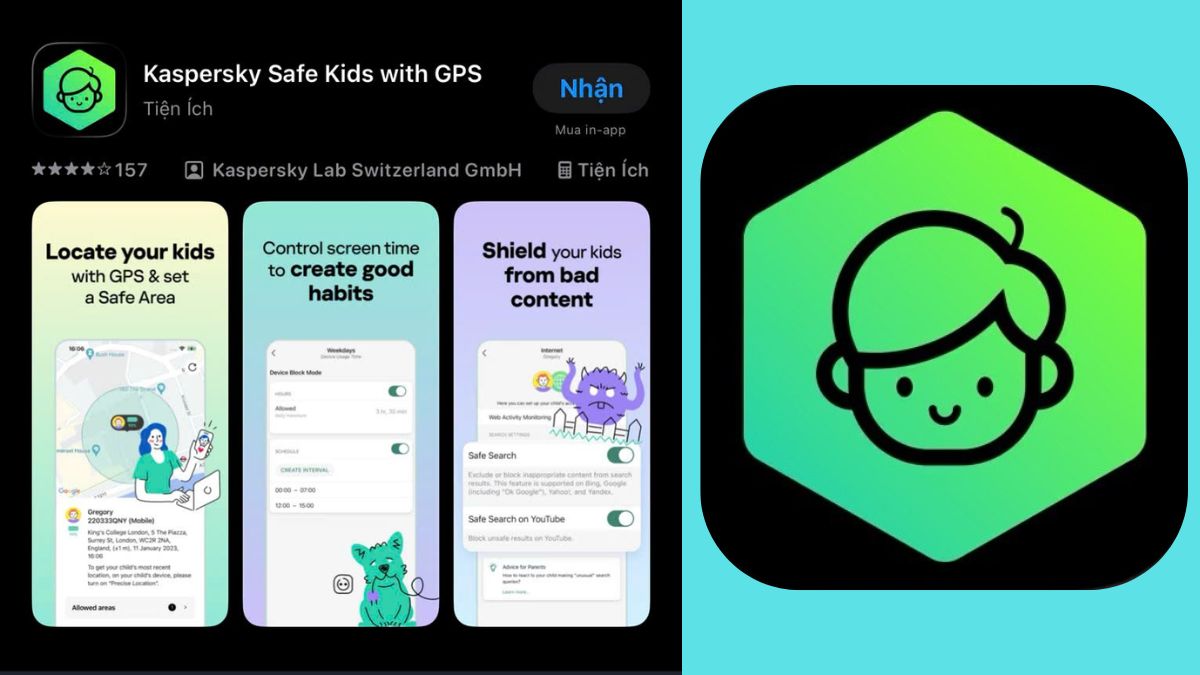 Kaspersky Safe Kids quản lý điện thoại của con từ xa
