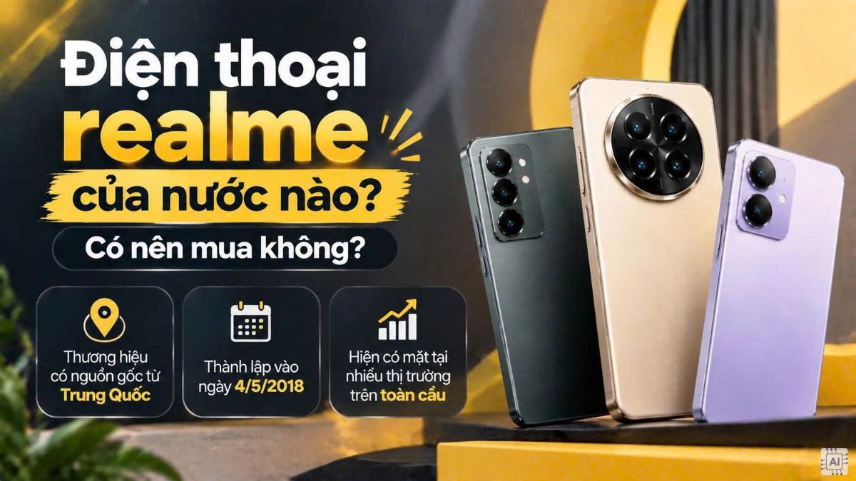 Điện thoại realme của nước nào?