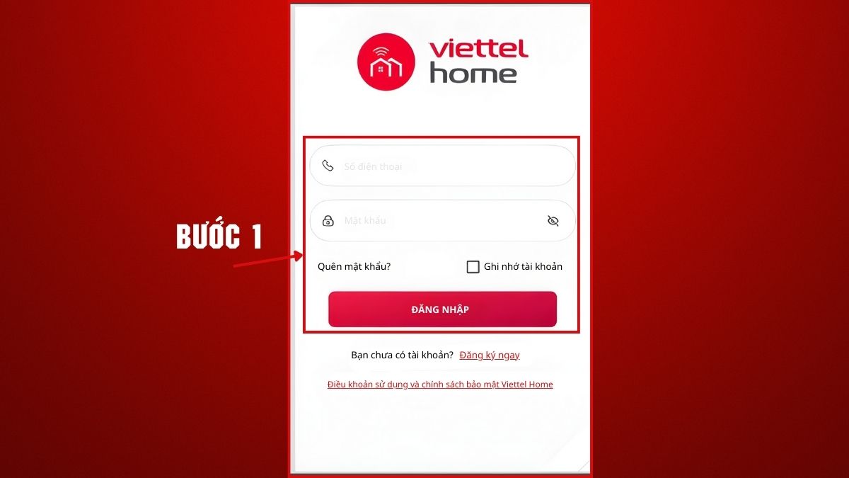 Cách reset camera Viettel trên ứng dụng - bước 1