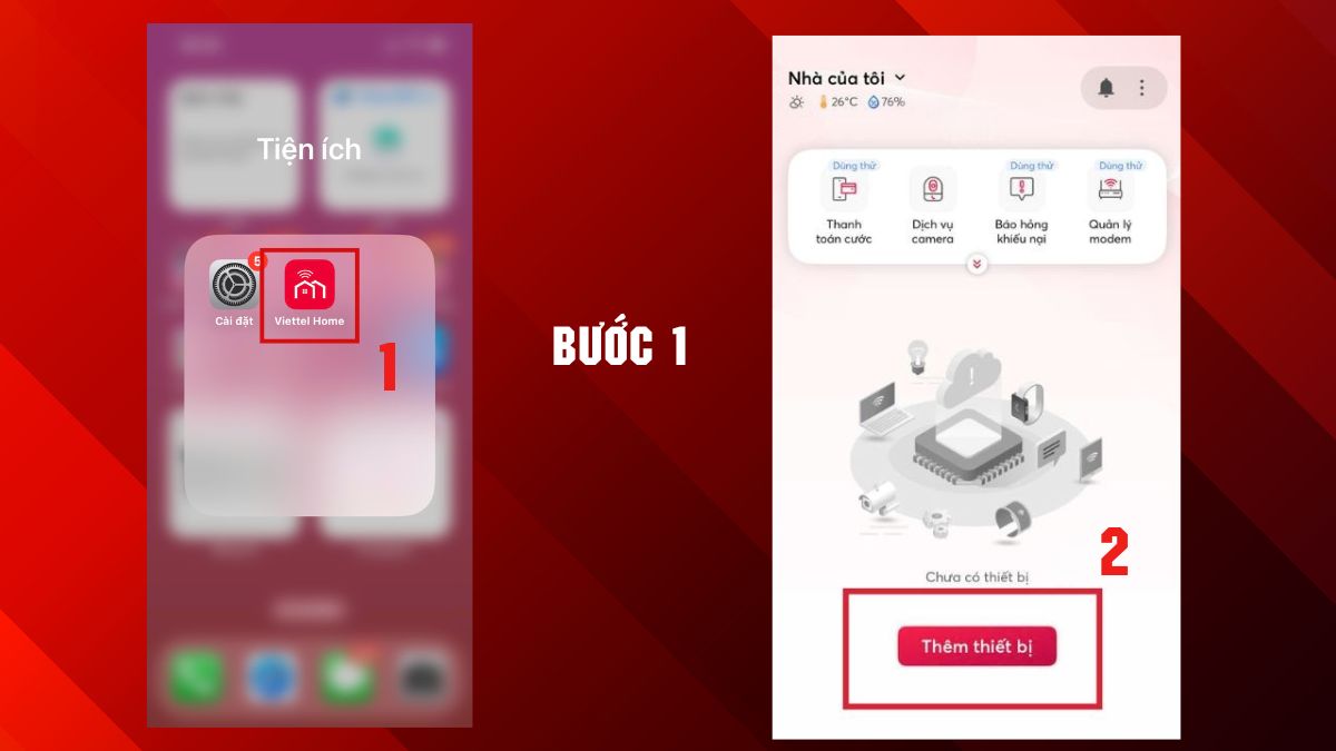 Cách kết nối lại sau khi reset camera Viettel - bước 1