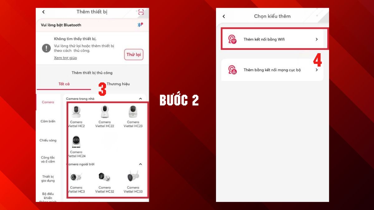 Cách kết nối lại sau khi reset camera Viettel - bước 2