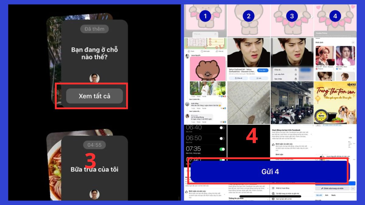 Cách tham gia và xem kết quả trên Roll Call trên Messenger - bước 3,4