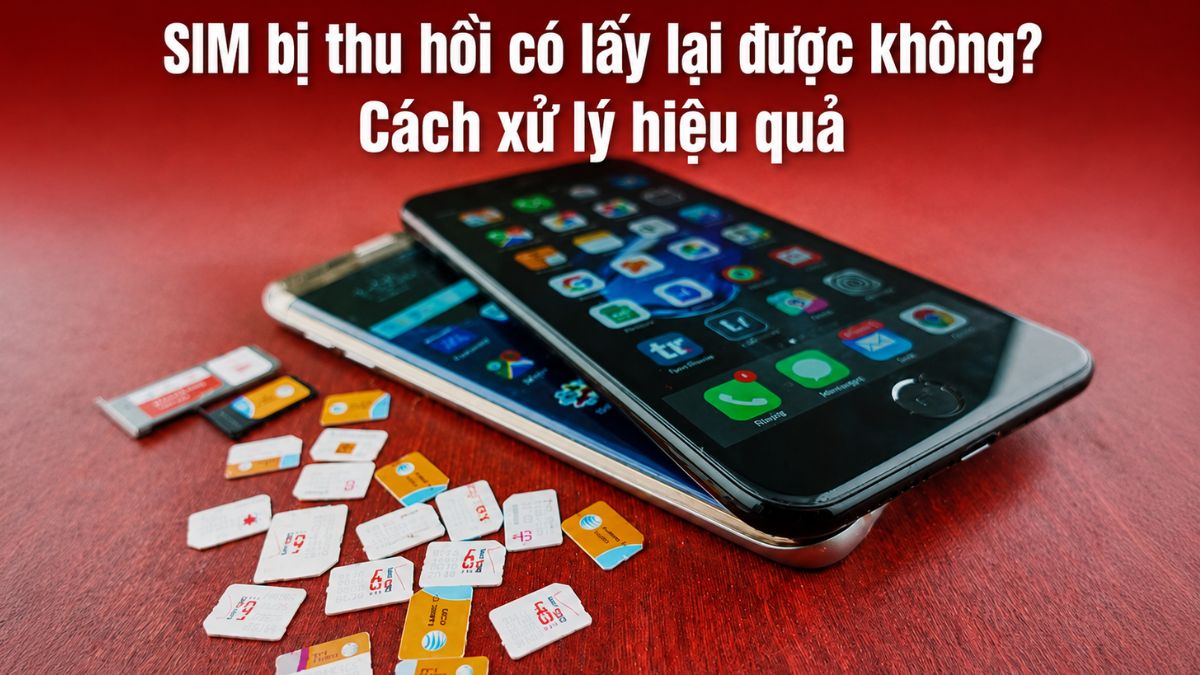 SIM bị thu hồi có lấy lại được không? Cách xử lý hiệu quả