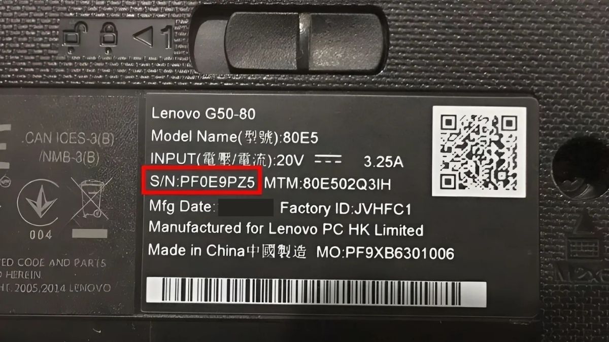 Seri number trên máy tính là gì?