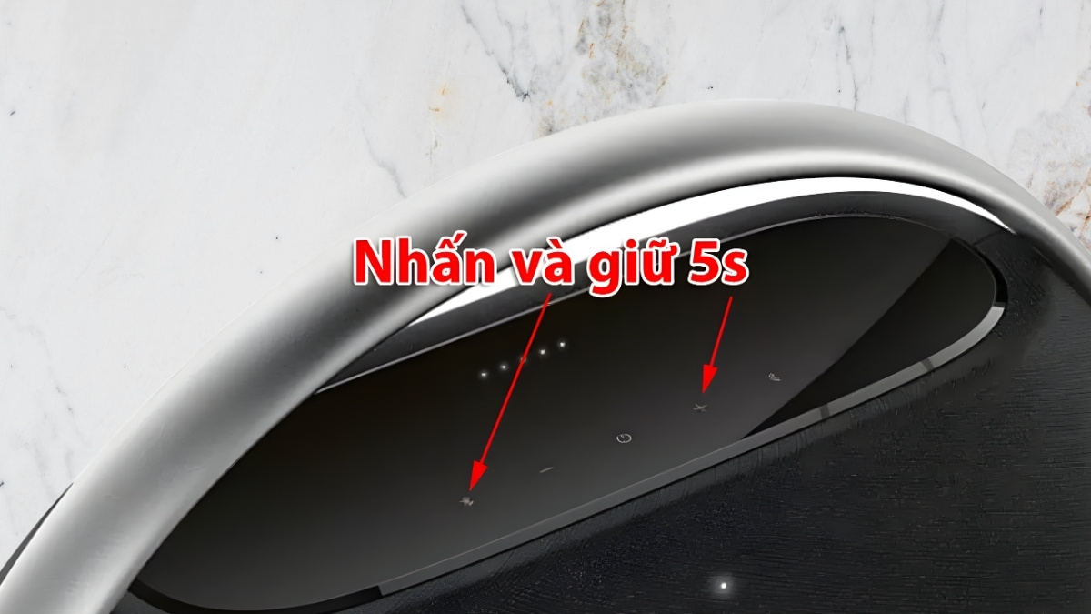 Cách sửa loa Harman Kardon không lên nguồn reset lại loa - bước 3