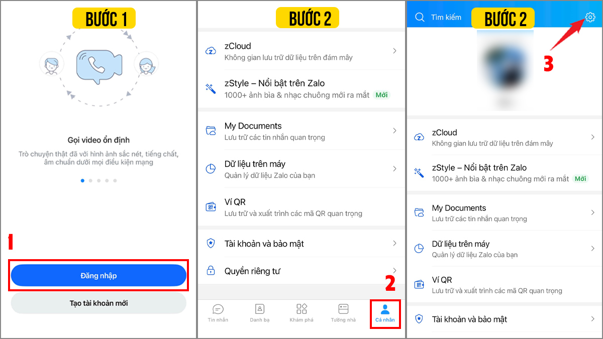 Cách xóa tài khoản Zalo khi bị vô hiệu hóa - bước 1,2,3
