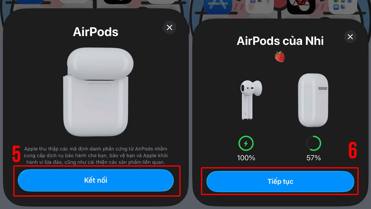 cách sửa tai nghe bluetooth không kết nối được với điện thoại - hủy ghép đôi rồi kết nối lại - bước 4