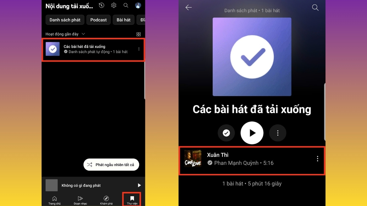 Cách tải nhạc Youtube về điện thoại - bước 3