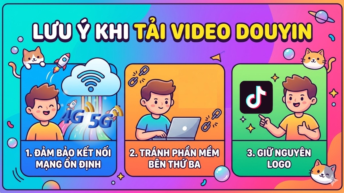 Lưu ý khi tải video Douyin