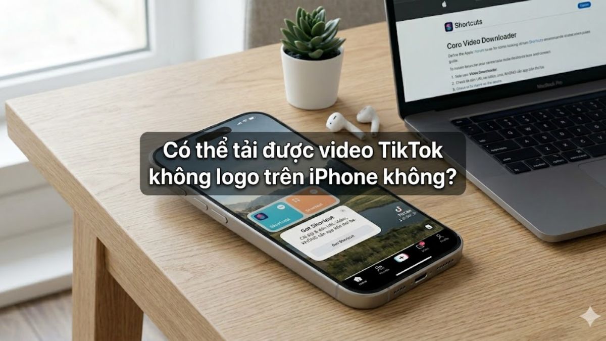Có tải được video TikTok không logo trên iPhone hay không?