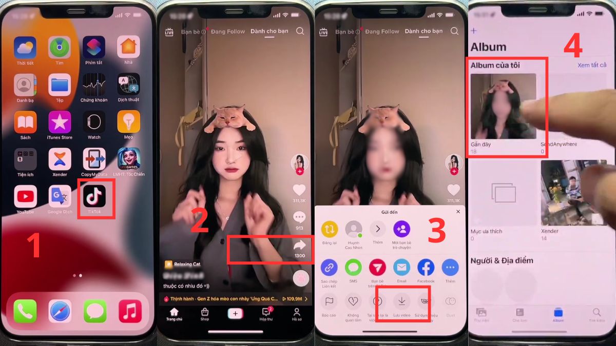 Cách lưu, tải video TikTok trên iPhone hợp lệ đơn giản