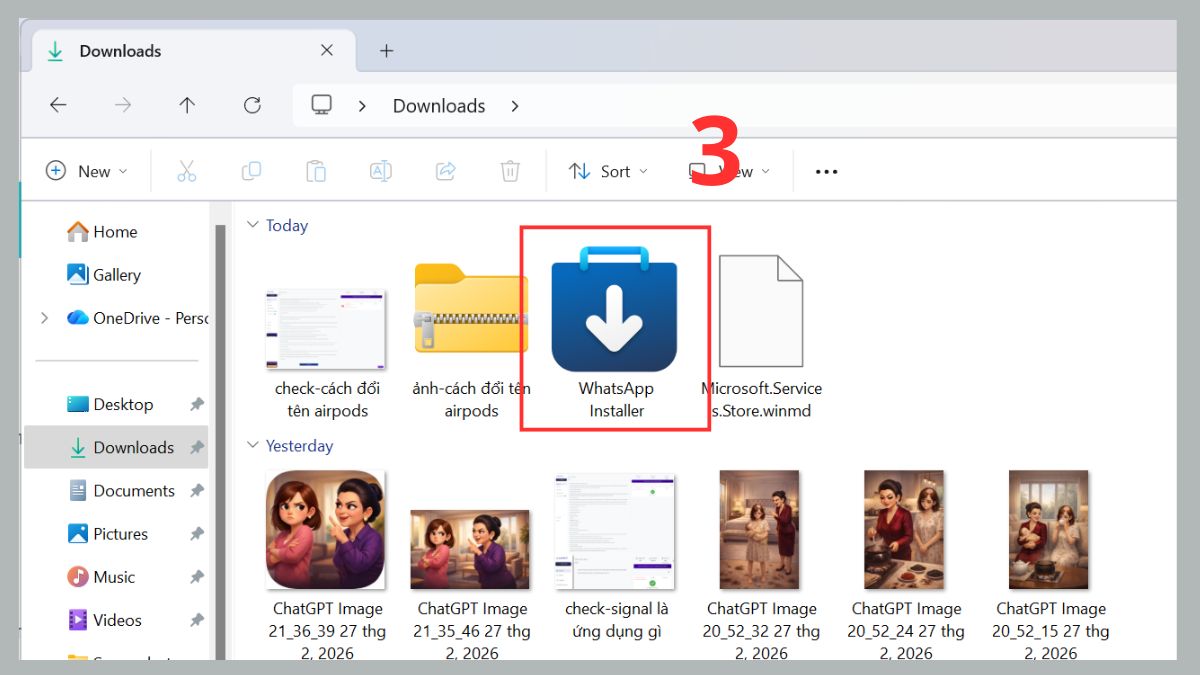 Cách tải WhatsApp cho máy tính Windows hay MacOS - bước 3