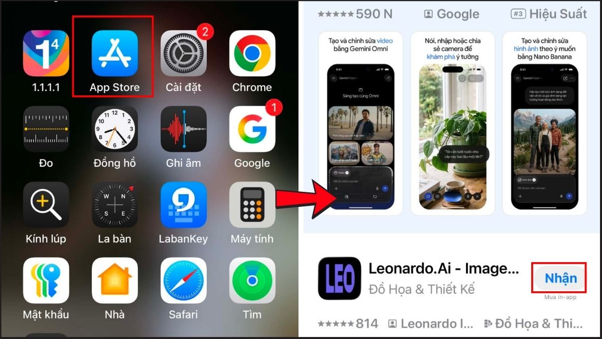 Cách tạo ảnh AI từ ảnh thật bằng app tạo ảnh AI miễn phí - bước 1