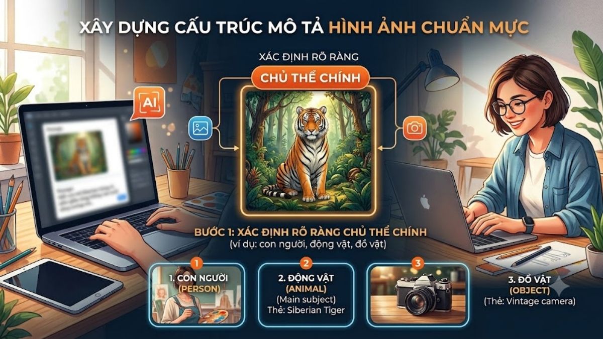 Hướng dẫn cách viết prompt tạo ảnh AI tối ưu và chuẩn xác nhất - bước 1