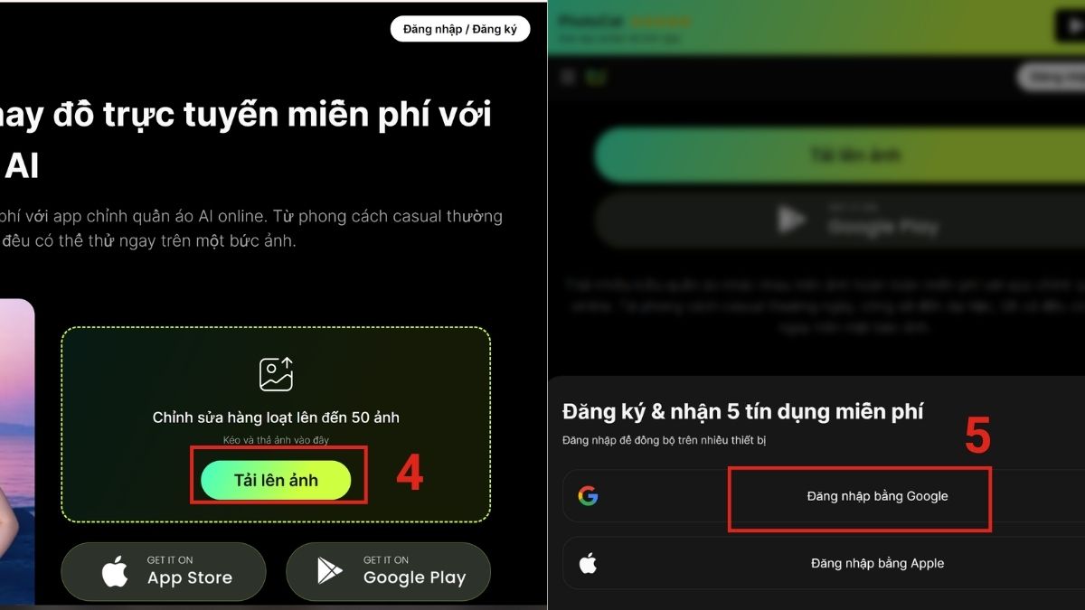 Cách tạo ảnh mặc vest bằng AI - PhotoCat - bước 2