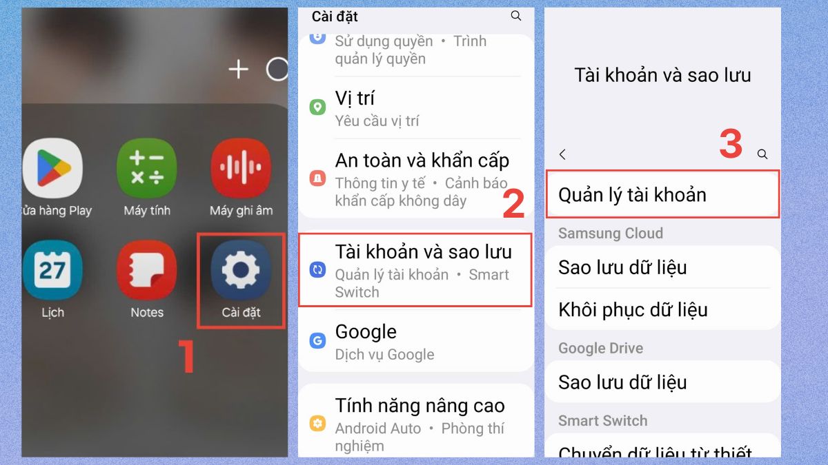 Đăng ký Gmail không cần số điện thoại trên Android - bước 1