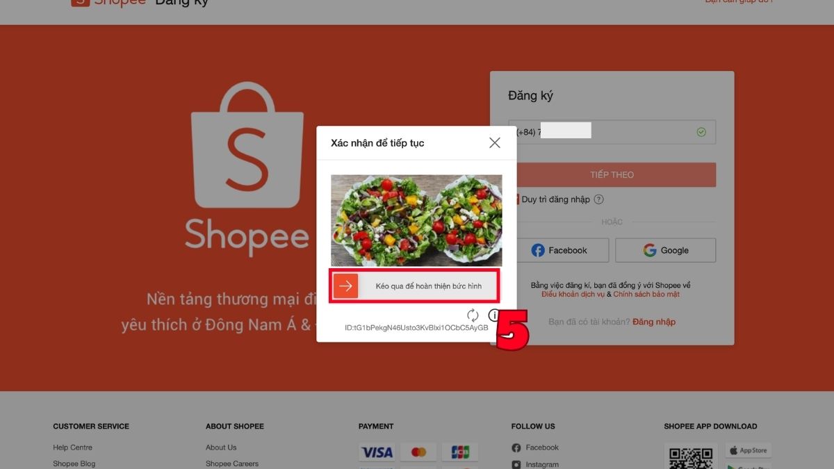 Cách tạo tài khoản Shopee bán hàng trên máy tính - bước 3