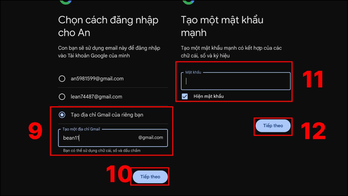 Cách tạo tài khoản CH Play cho trẻ em (tài khoản gia đình) - Bước 2.2